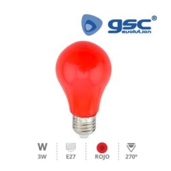 Bombilla LED E27 Roja 3w Decorativa