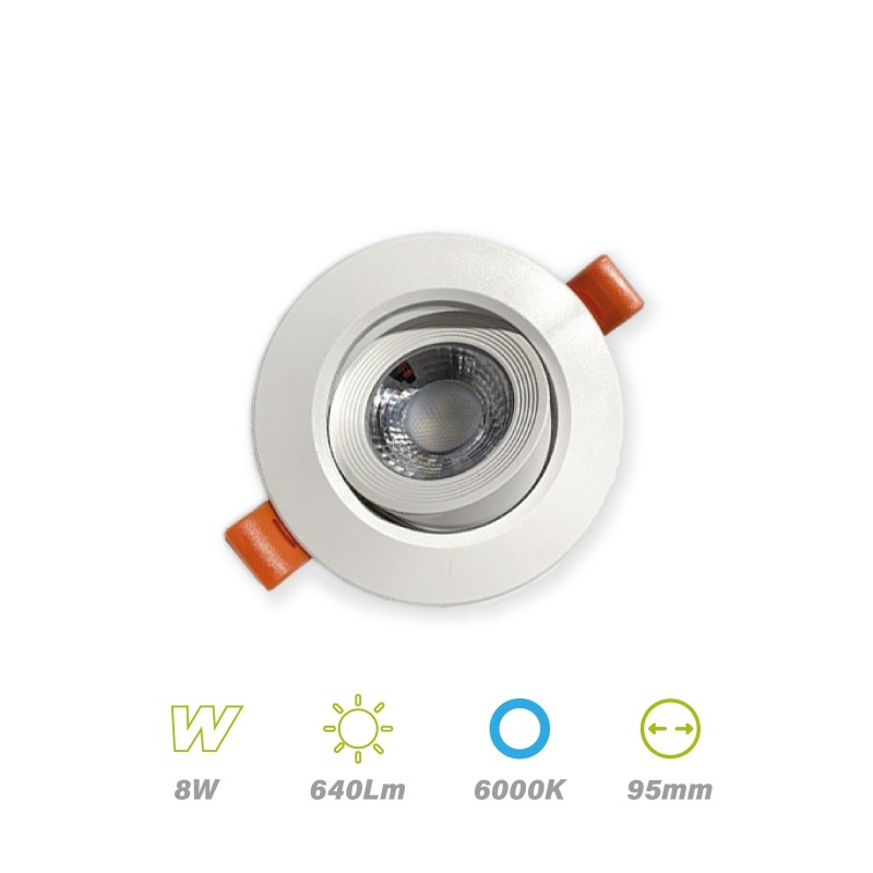 Empotrable LED 8w Blanco 6000K