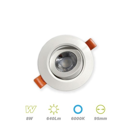 Empotrable LED 8w Blanco 6000K