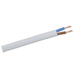 Cable eléctrico BLANCO PLANO 2x0.75 POR METROS