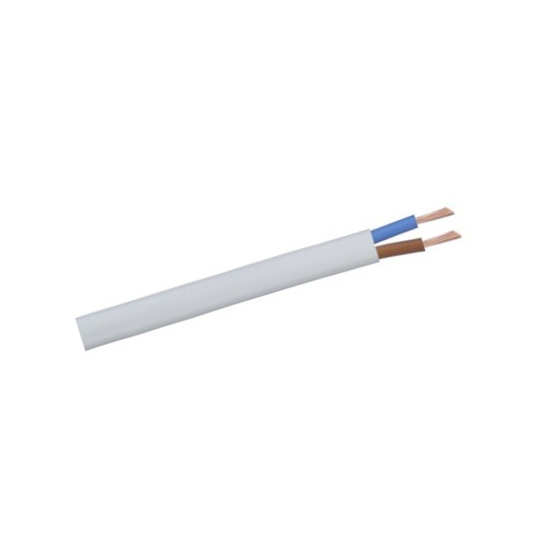 Cable eléctrico BLANCO PLANO 2x0.75 POR METROS
