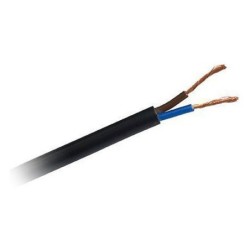 Cable eléctrico plano 2x0.75 Negro