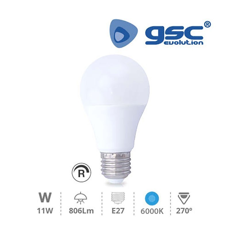 Standard 11w Regulable E27 6000K