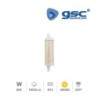 Bombilla LED R7s 78mm 8w 4000K Luz Día 1055lm