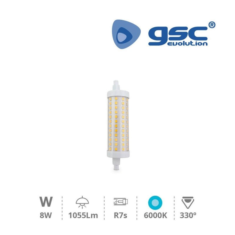 Bombilla LED R7s 78mm 8w 6000K