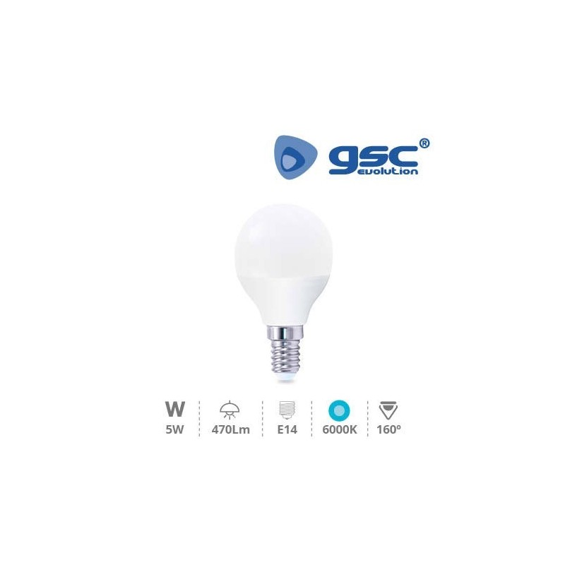 Bombilla LED E14 5w 6000K