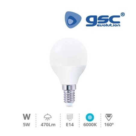 Bombilla LED E14 5w 6000K