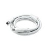 Alargador de antena TV de 2.5 mts BLANCO CON FILTROS