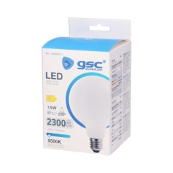 Bombilla Globo Cristal E27 16w 6500K