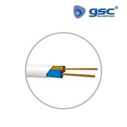 Cable eléctrico plano 2x1 Blanco