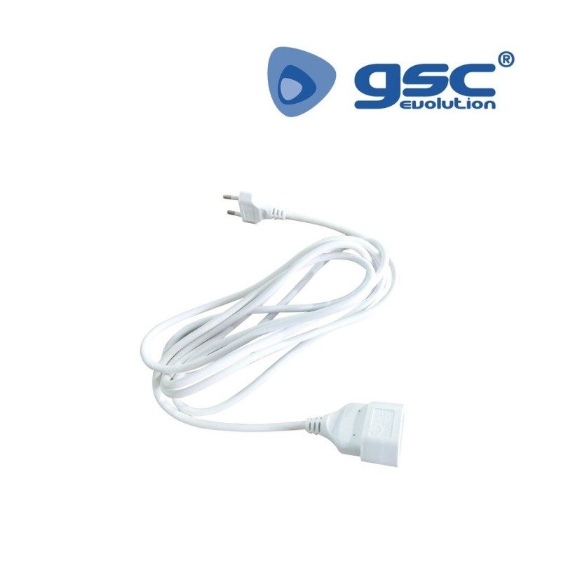 Prolongador Macho-Hembra de 2 metros blanco