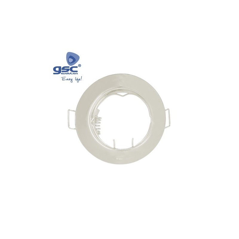 Aro fijo de empotrar Satín Ø 77mm | Corte: 65mm