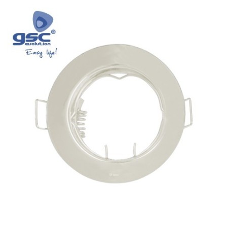 Aro fijo de empotrar Satín Ø 77mm | Corte: 65mm