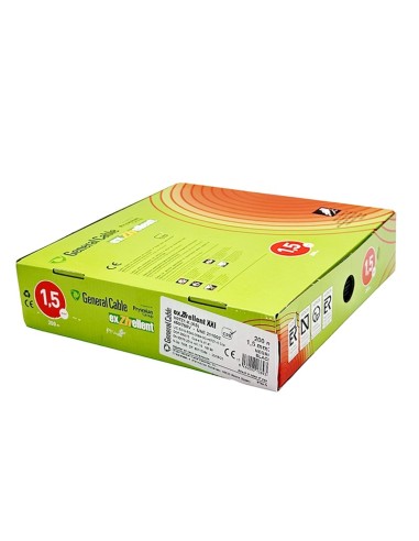 Rollo 200M Cable Unifilar Flexible Negro 1.5mm²
