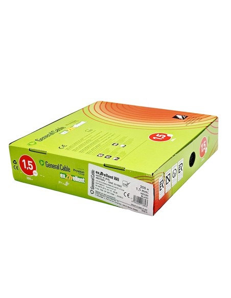 Rollo 200M Cable Unifilar Flexible Negro 1.5mm²