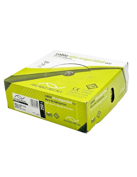 Rollo 200M Cable Unifilar Flexible Tierra 1.5mm²