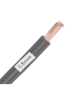 Rollo 200M Cable Unifilar Flexible Gris 1.5mm² 2