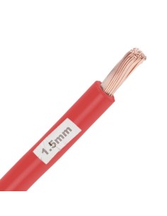 Cable Unifilar Flexible Rojo 1.5mm²