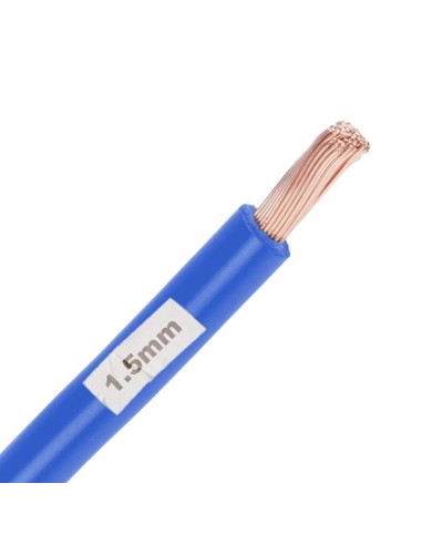 Rollo 200M Cable Unifilar Flexible Azul 1.5mm²