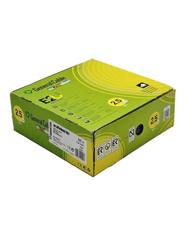 Rollo 200M Cable Unifilar Flexible Gris 2.5mm²