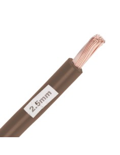 Rollo 200M Cable Unifilar Flexible Marron 2.5mm² 2