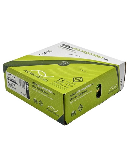 Rollo 100M Cable Unifilar Flexible Tierra 4mm²