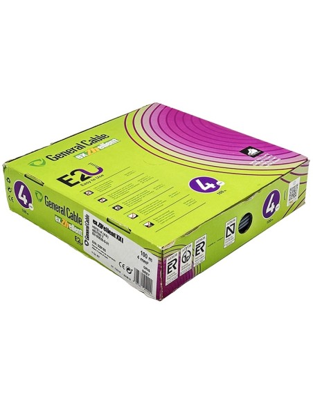 Rollo 100M Cable Unifilar Flexible Gris 4mm²