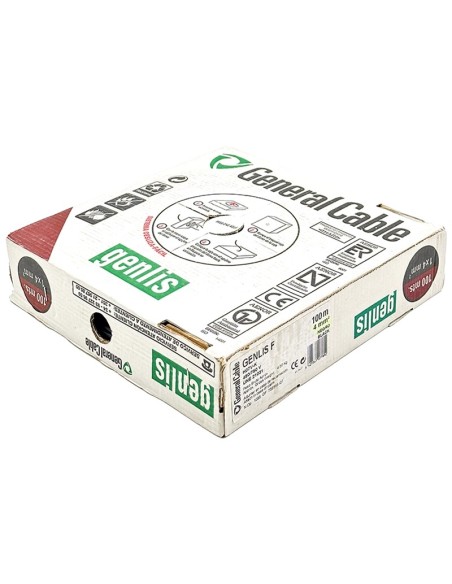 Rollo 100M Cable Unifilar Flexible Negro 4mm²