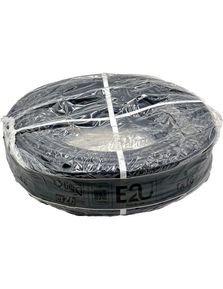 Rollo 100M Cable Unifilar Flexible Negro 16mm²