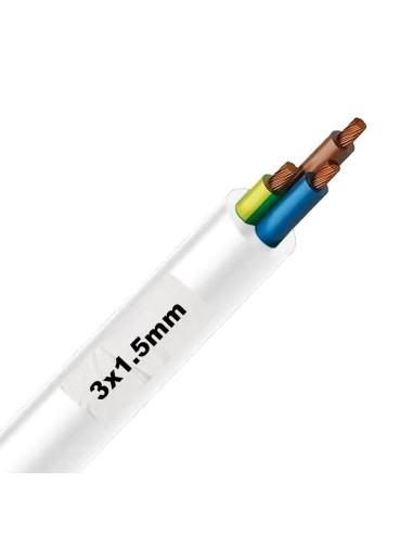 Manguera Blanca multipolar 3x1.5mm²