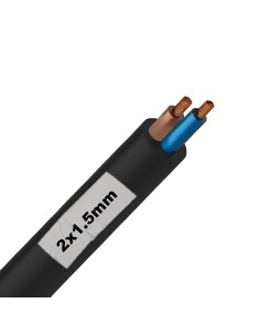 Cable Multifilar Negro 2x1.5mm²