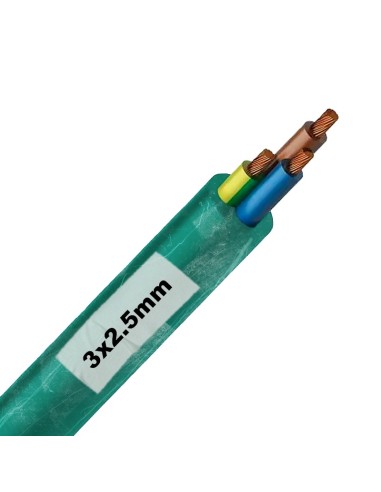 Manguera Verde Turquesa Multifilar 3x2.5 mm²