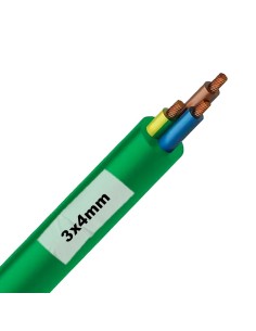 Manguera Verde Multifilar 3x4mm²
