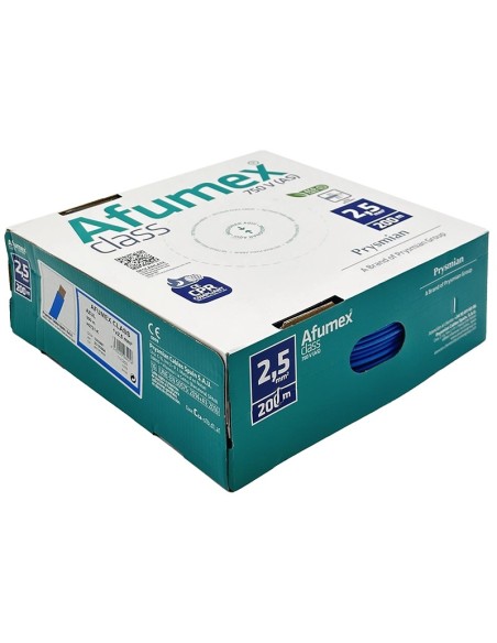 Rollo 200M Cable Unifilar Flexible Azul 2.5mm²
