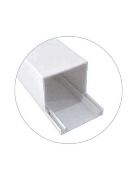 Canaleta Blanca Adhesiva 12x12mm