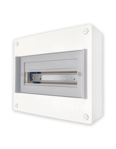Caja de Superficie de 13 módulos Marfil