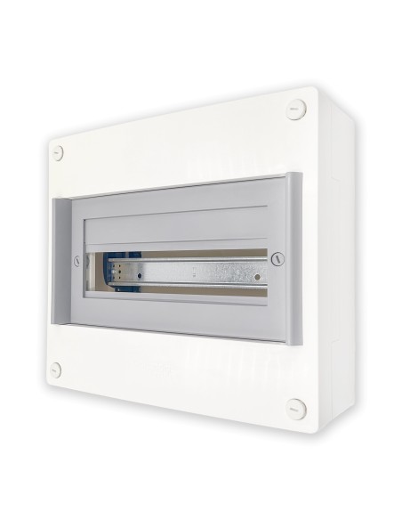 Caja de Superficie de 13 módulos Marfil