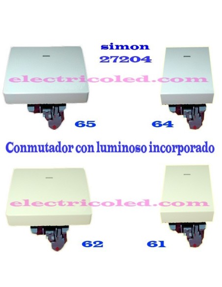 Conmutador Con Visor Luminoso SIMON 27206