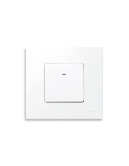 Interruptor Luminoso Ancho Blanco Simon 27
