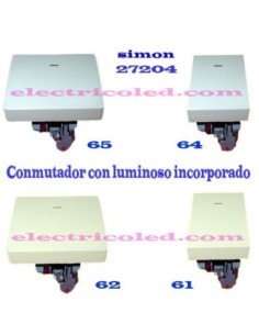 Conmutador Con Visor Luminoso SIMON 27205