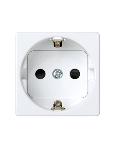 Enchufe 16A T.T. Lateral Schuko Blanco Simon 27