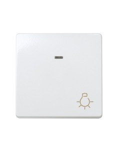 Pulsador Luz Luminoso Blanco Nieve Simon 27