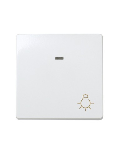 Pulsador Luz Luminoso Blanco Nieve Simon 27