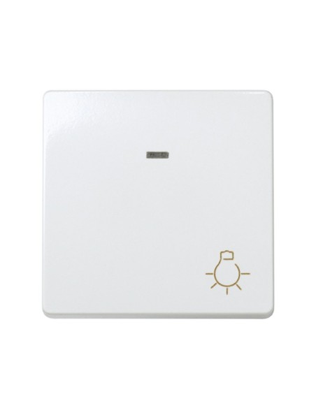 Pulsador Luz Luminoso Blanco Nieve Simon 27
