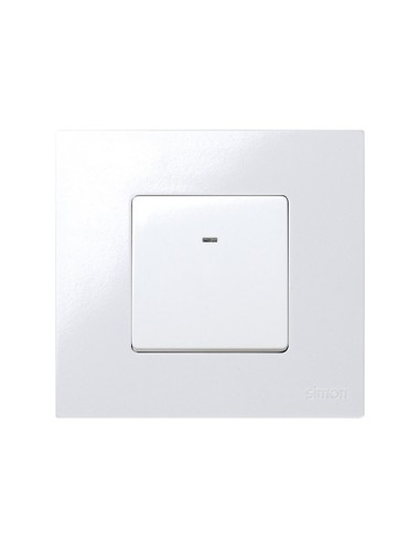 Conmutador Luminoso Ancho Blanco Simon 27