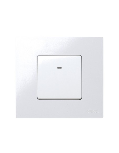 Conmutador Luminoso Ancho Blanco Simon 27