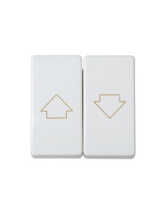 Doble Pulsador Persiana Blanco Garras Simon 27
