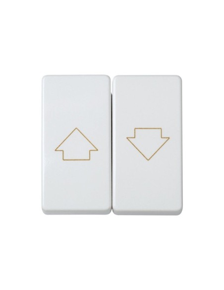 Doble Pulsador Persiana Blanco Garras Simon 27
