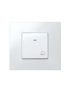 Pulsador Campana para Timbre con Luminoso Blanco Simon 27160-65 2