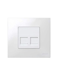 Tapa para 2 Conectores Internet RJ45 AMP SIMON 27486-35 2